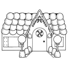 Coloring page of gingerbread fun