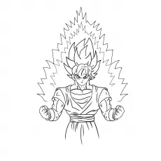Dragon Ball Z Goku Super Saiyan Coloring Page