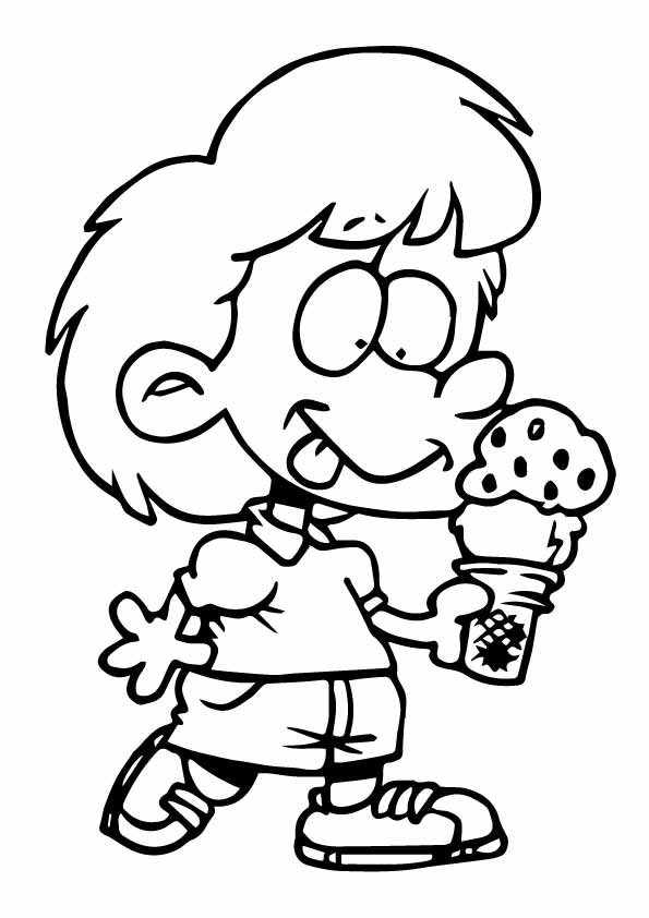 The-happy-girl-walking-with-ice-cream