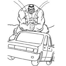 the incredible hulk coloring page easy