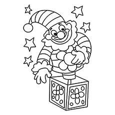 The Clown With Spring coloring page_image