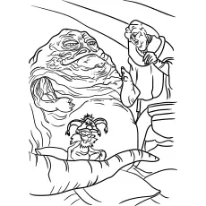 Jabba the Hutt galaxy’s most powerful gangsters Coloring Pages