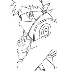 Naruto kakashi hatake coloring page_image