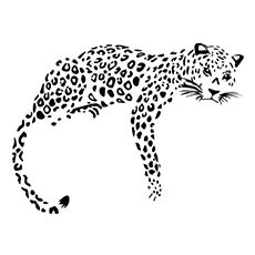 Luker leopard sit coloring page