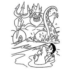 the little mermaid coloring pages ursula