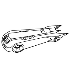 Mobil Mode of Transportation of Batman Coloring Pages