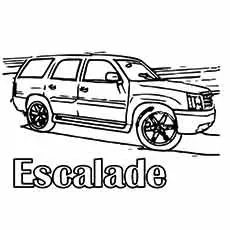 The muscle escalade car coloring page_image