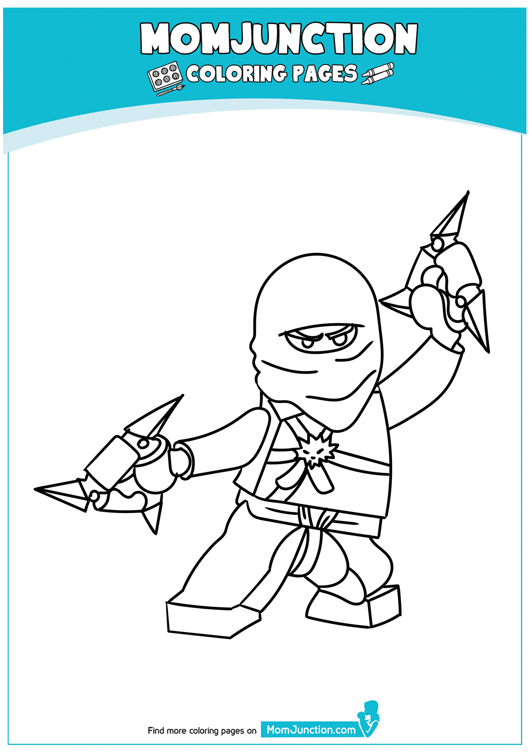 The-ninja-warrior-with-meal-triangular-blades