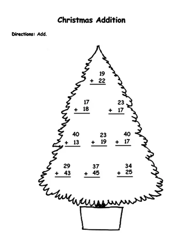 The-numbers-on-a-christmas-tree