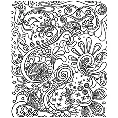 Pattern Organic coloring page