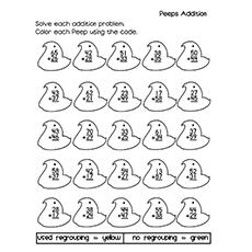 Peeps For Advanced calculations coloring pages