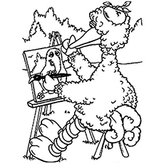 Big Bird Picture Perfect Coloring Page