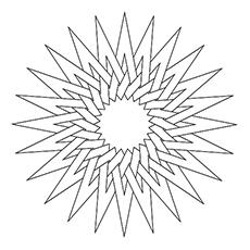 Pointed Star Pattern Coloring Page