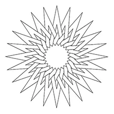 Pointed Star Pattern Coloring Page