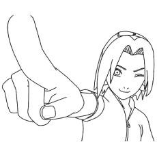 Naruto Sakura haruno coloring page