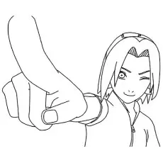 Naruto Sakura haruno coloring page_image