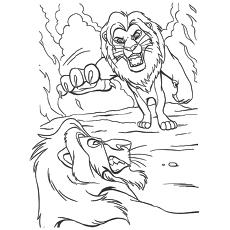 lion king coloring page kovu