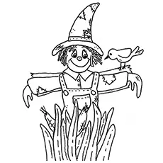 Scarecrow of Wizard of Oz coloring page_image