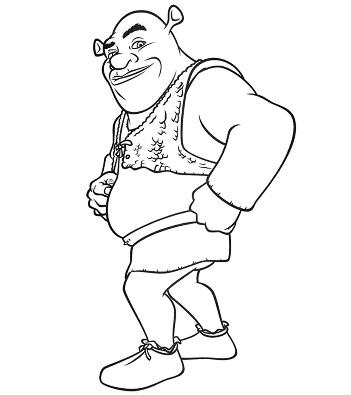 shrek dragon coloring pages