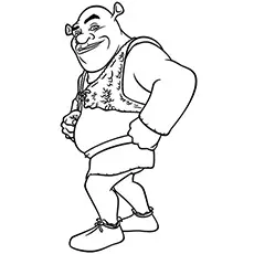 The Shrek Coloring Page