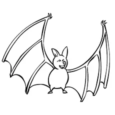Bat Flying Coloring Pages_image