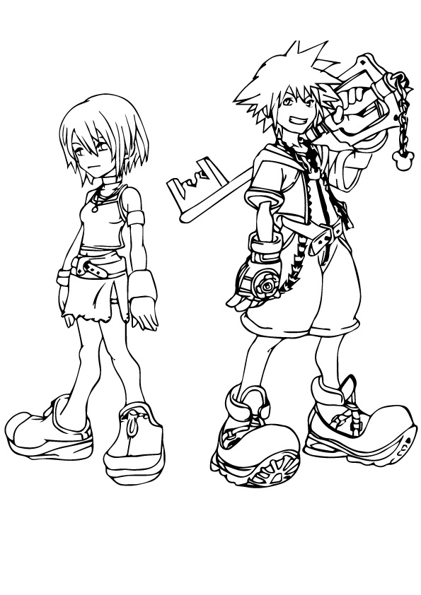 The-sora-and-kairi-coloring-pages