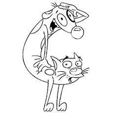 430 Collections Coloring Pages Cat Dog  Latest Free