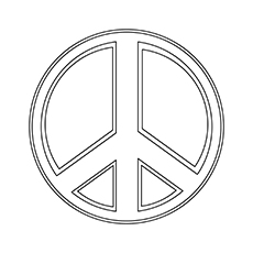 Universal Peace of Sign Coloring Pages