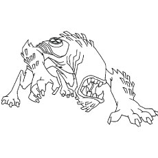 Wildmutt Alien Coloring Pages