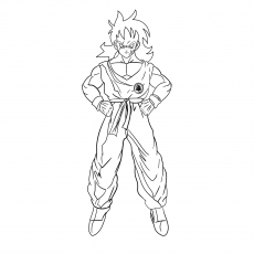 Coloring Pages of Yamcha Character 