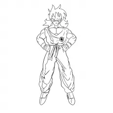 Coloring Pages of Yamcha Character 
