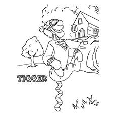 Disney tigger coloring pages