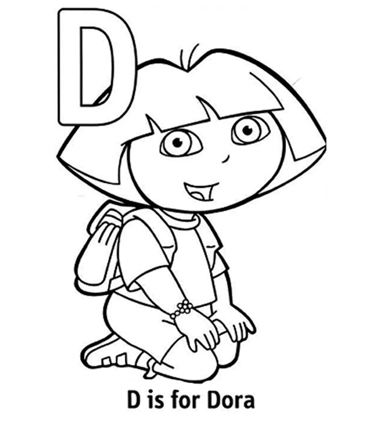 Letter D Coloring Pages For Toddler