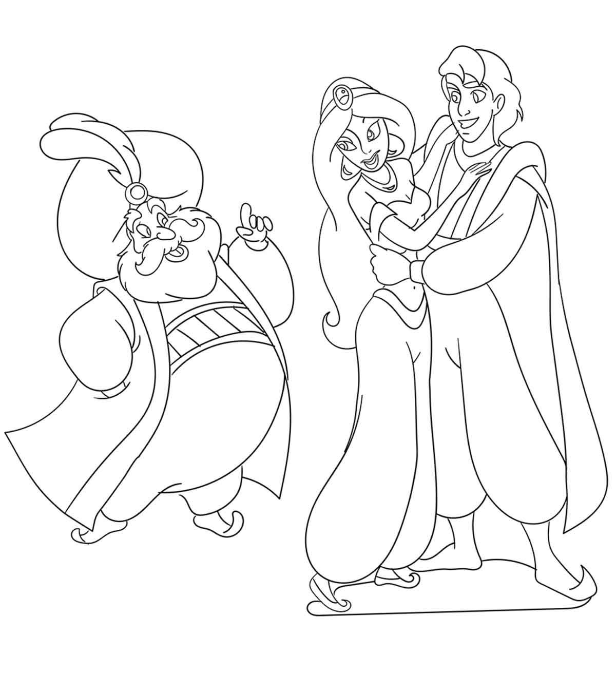 Download Top 10 Free Printable Princess Jasmine Coloring Pages Online