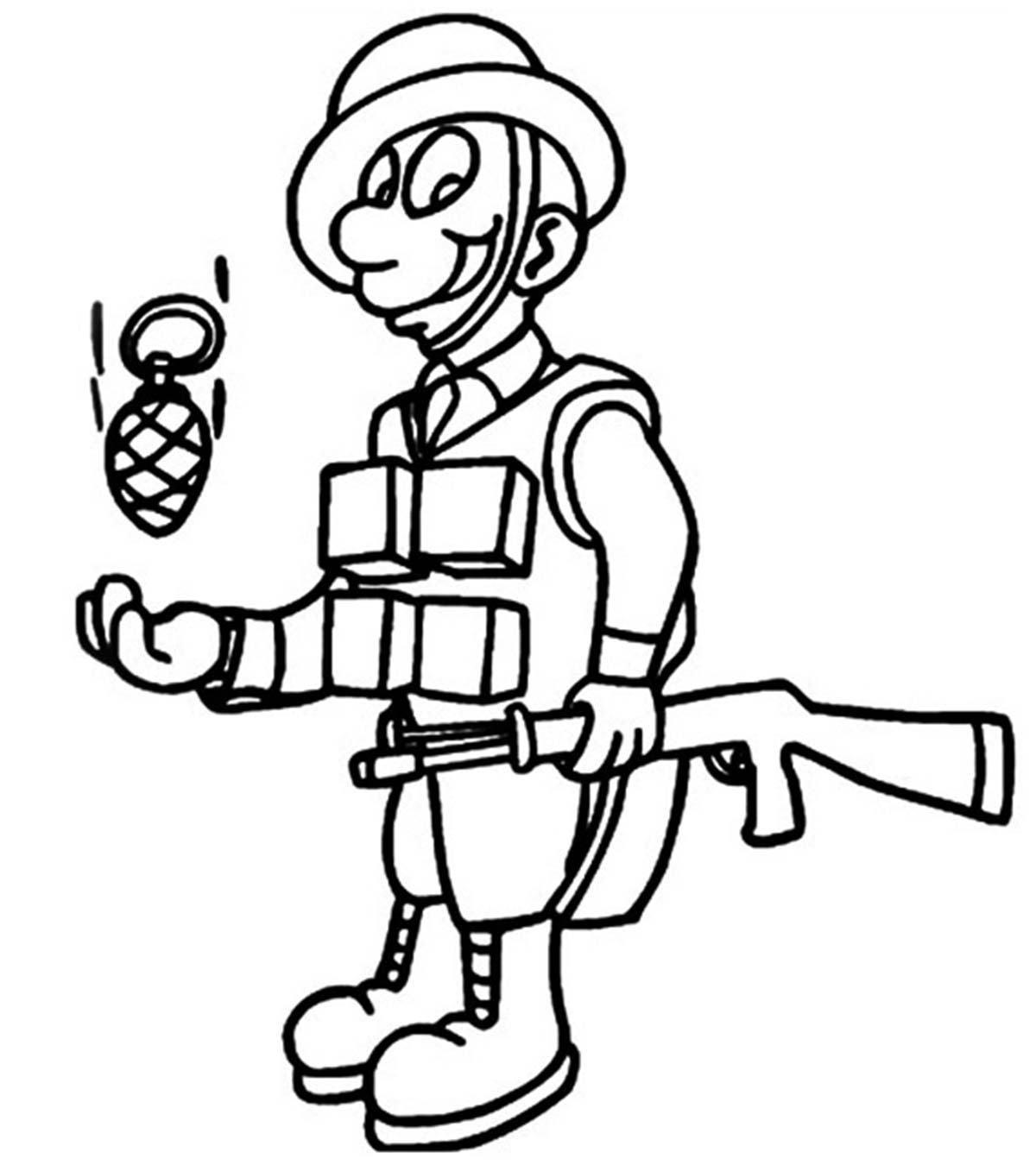 Top 10 Soldier Coloring Pages For Your Toddler