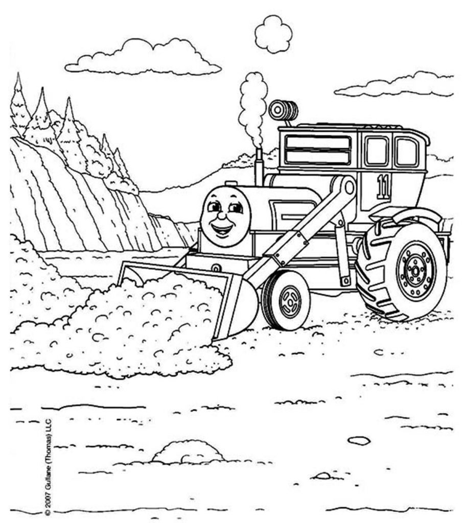 coloring book pages thomas the train