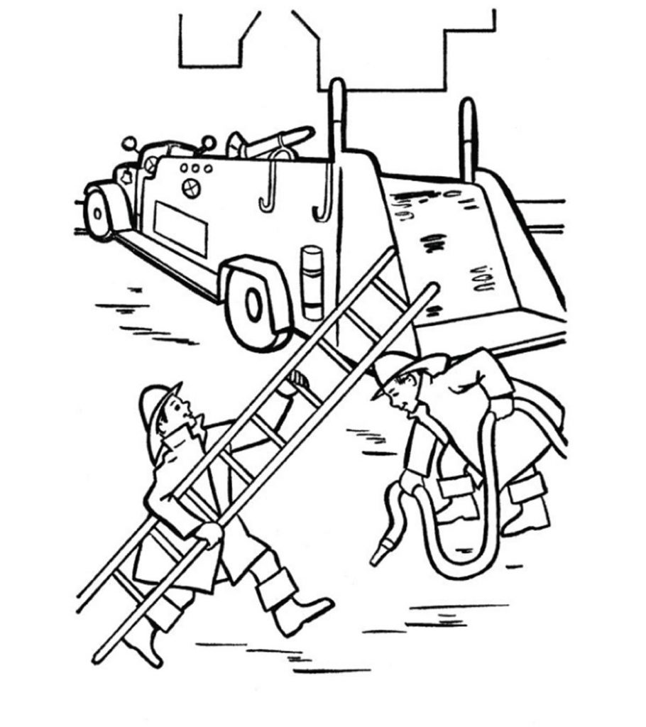 Firefighter Coloring Pages - Free Printables - MomJunction