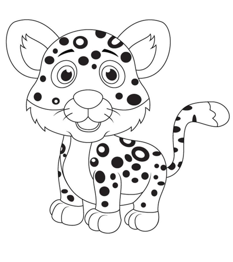 Lista 97+ Imagen Dibujo De Leopardo Para Colorear Mirada Tensa