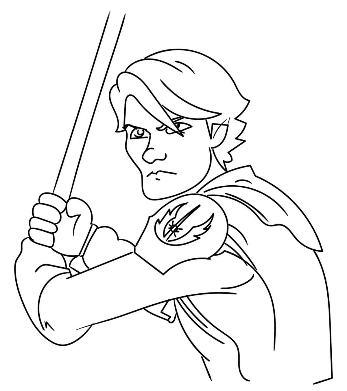 obi wan anakin coloring pages