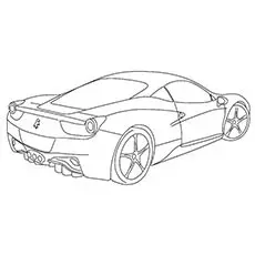 Sports Transportation Car Coloring Page_image