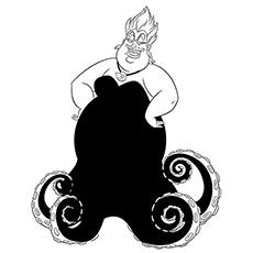 Ursula disney coloring page