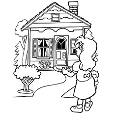 House of Great Goldilocks and the three bears coloring page_image