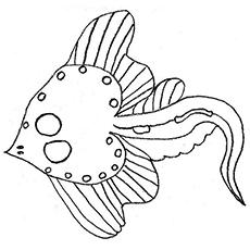 Stingray coloring page