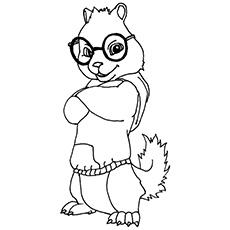 chipmunks coloring pages free