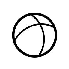 ball-icon-black-white-line