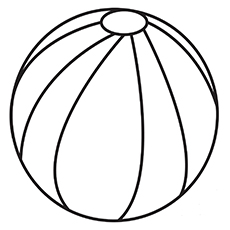 Ball Icon Black Coloring Page
