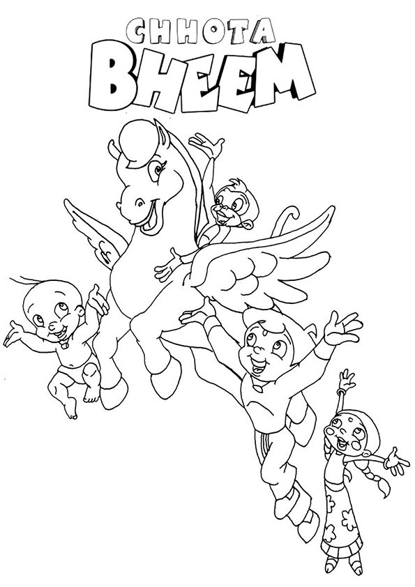 bheem-with-the-flying-horse