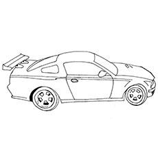 Sports Car Coloring Page