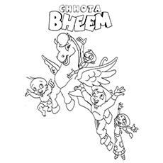 chhota bheem coloring pages