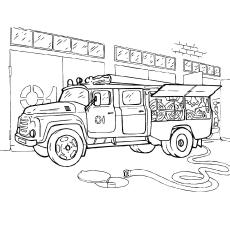 fire department with the letter f coloring pages 1